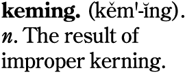 Bad Kerning